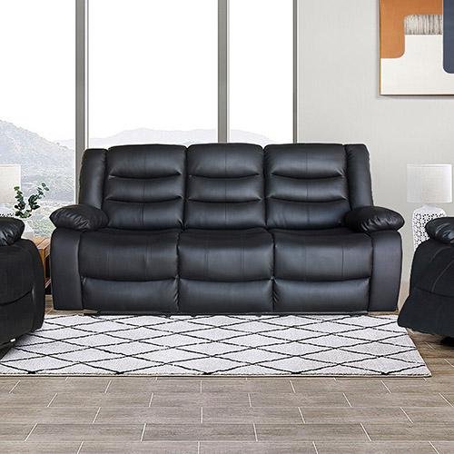 Fantasy Recliner Pu Leather 3R Black - Rivercity House & Home Co. (ABN 18 642 972 209) - Affordable Modern Furniture Australia