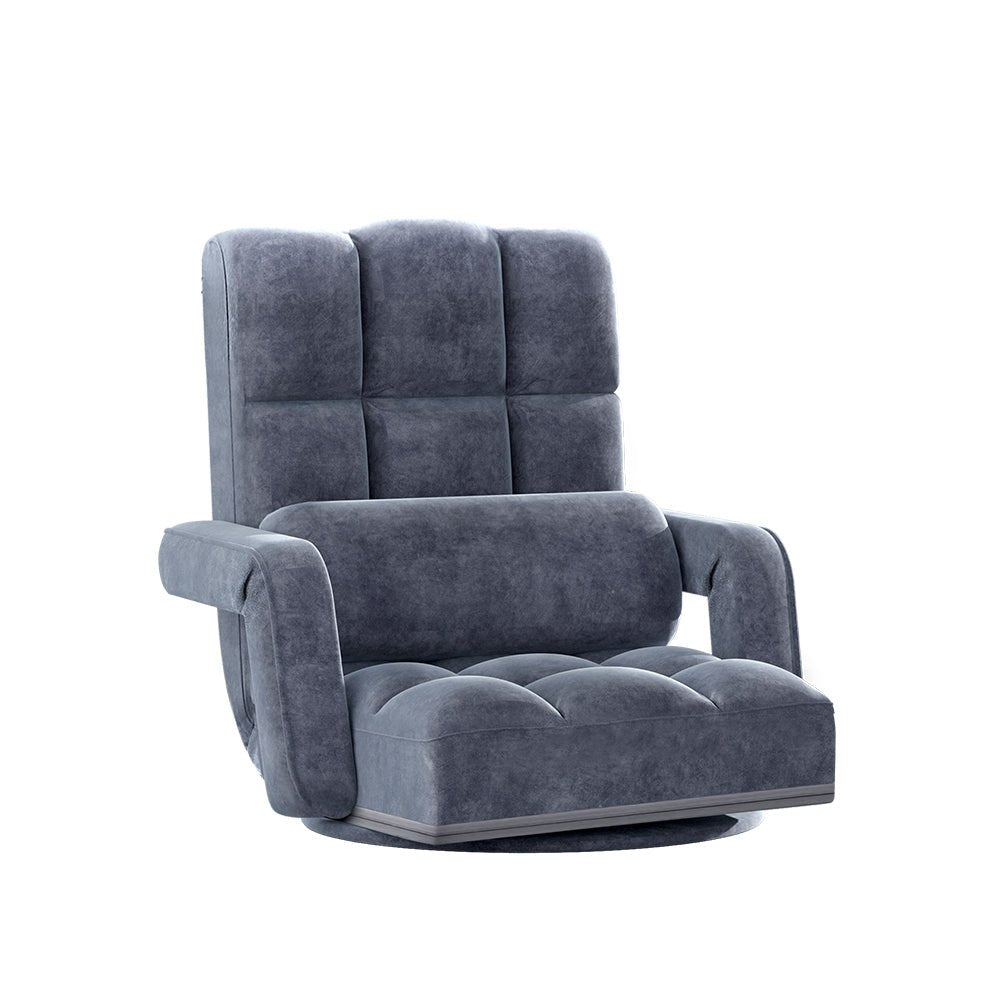 Floor Lounge Recliner Charcoal - Furniture > Living Room - Rivercity House & Home Co. (ABN 18 642 972 209) - Affordable Modern Furniture Australia