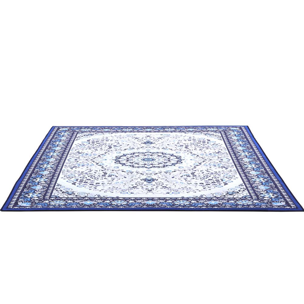 Floor Rug Soft Blue Vintage 200cm x 290cm - Rivercity House & Home Co. (ABN 18 642 972 209) - Affordable Modern Furniture Australia