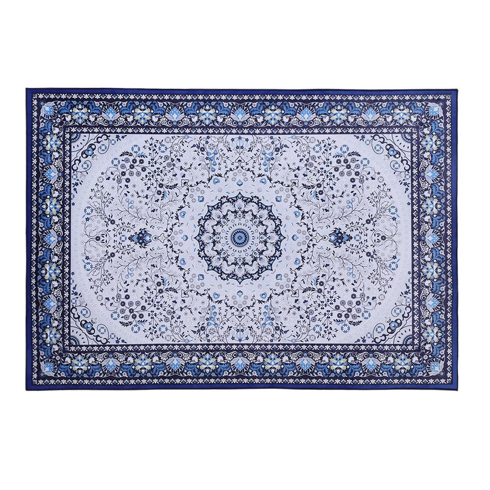 Floor Rug Soft Blue Vintage 200cm x 290cm - Rivercity House & Home Co. (ABN 18 642 972 209) - Affordable Modern Furniture Australia