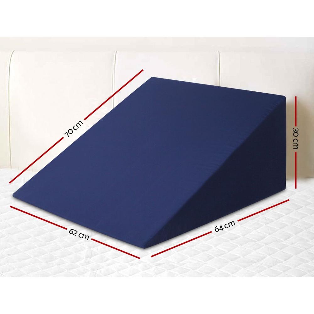 Foam Wedge Back Support Pillow - Blue - Rivercity House & Home Co. (ABN 18 642 972 209) - Affordable Modern Furniture Australia