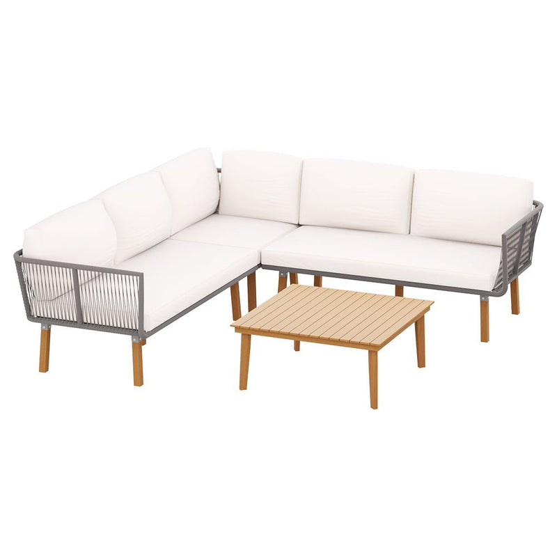 Avoca 5 Seat Outdoor Sofa Set - Furniture > Outdoor - Rivercity House & Home Co. (ABN 18 642 972 209) - Affordable Modern Furniture Australia