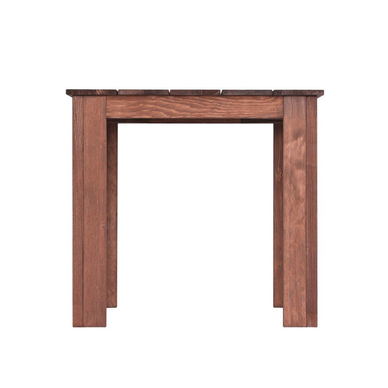 Outdoor Wooden Side Table Brown - Furniture > Outdoor - Rivercity House & Home Co. (ABN 18 642 972 209) - Affordable Modern Furniture Australia