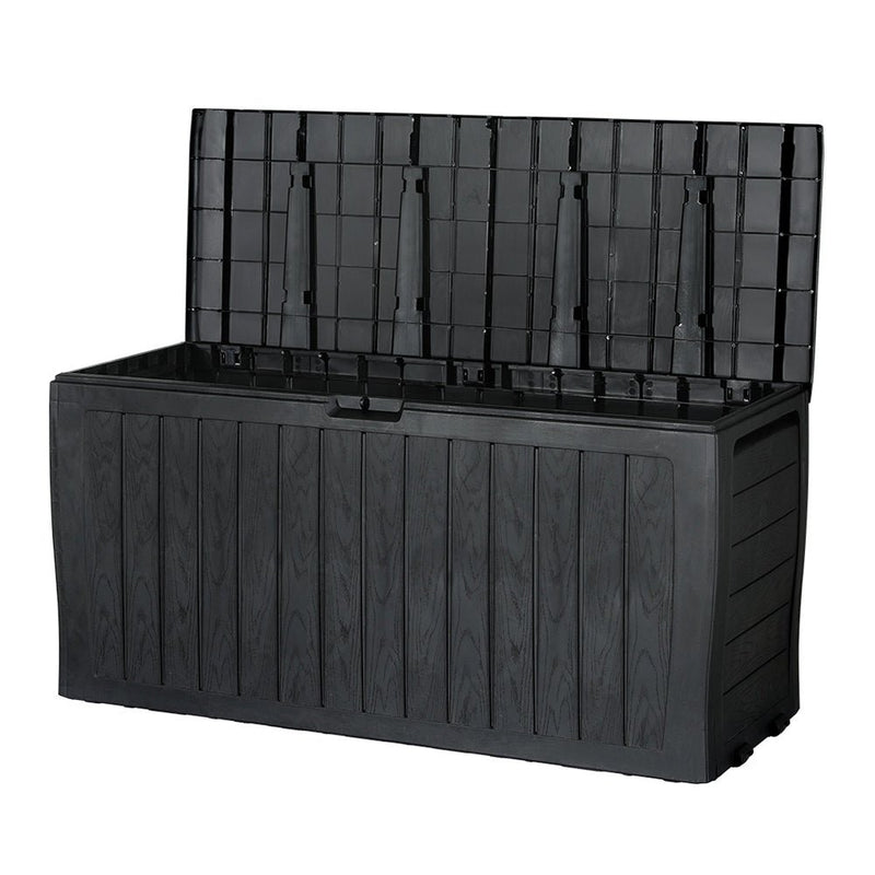 Outdoor Lockable Storage Box 220L Black - Home & Garden > Storage - Rivercity House & Home Co. (ABN 18 642 972 209) - Affordable Modern Furniture Australia