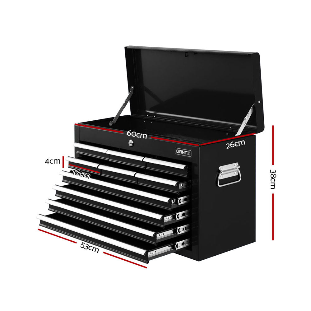 10-Drawer Tool Box Chest Cabinet Garage Storage Toolbox Black - Tools > Tools Storage - Rivercity House & Home Co. (ABN 18 642 972 209) - Affordable Modern Furniture Australia