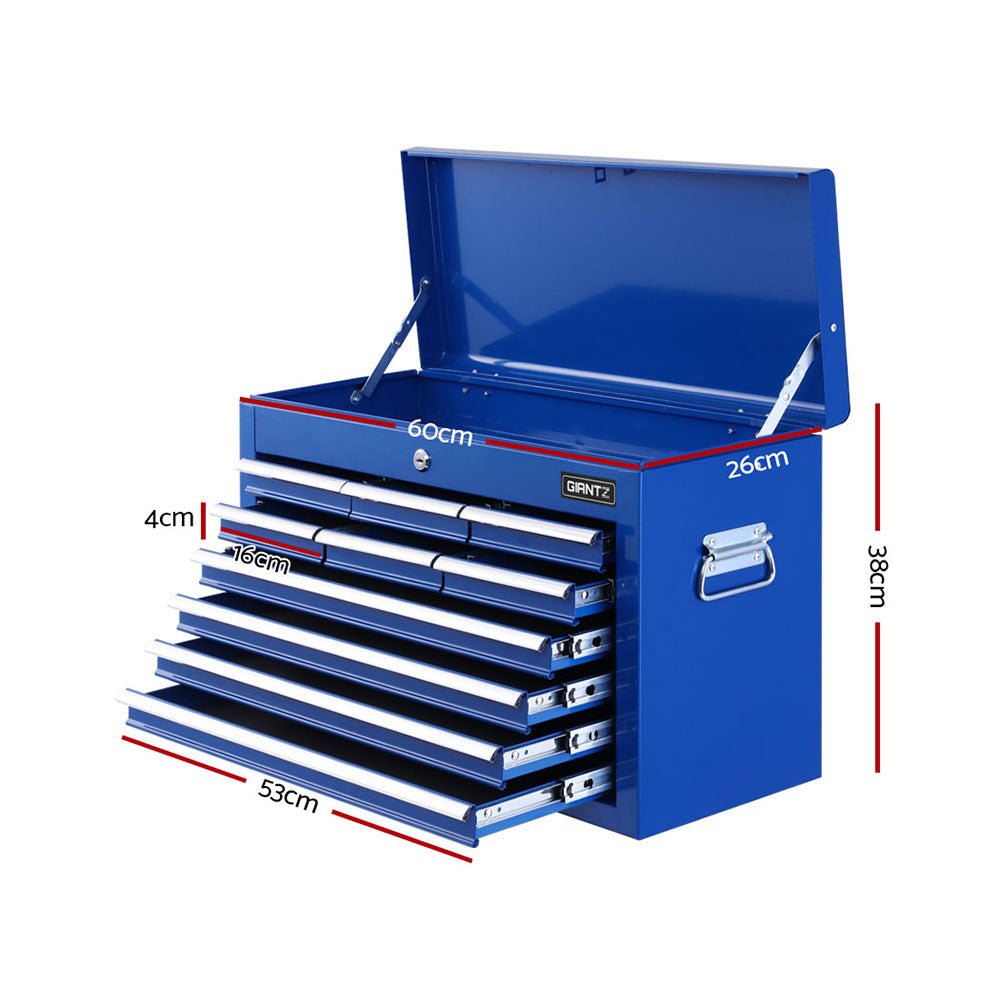 10-Drawer Tool Box Chest Cabinet Garage Storage Toolbox Blue - Tools > Tools Storage - Rivercity House & Home Co. (ABN 18 642 972 209) - Affordable Modern Furniture Australia
