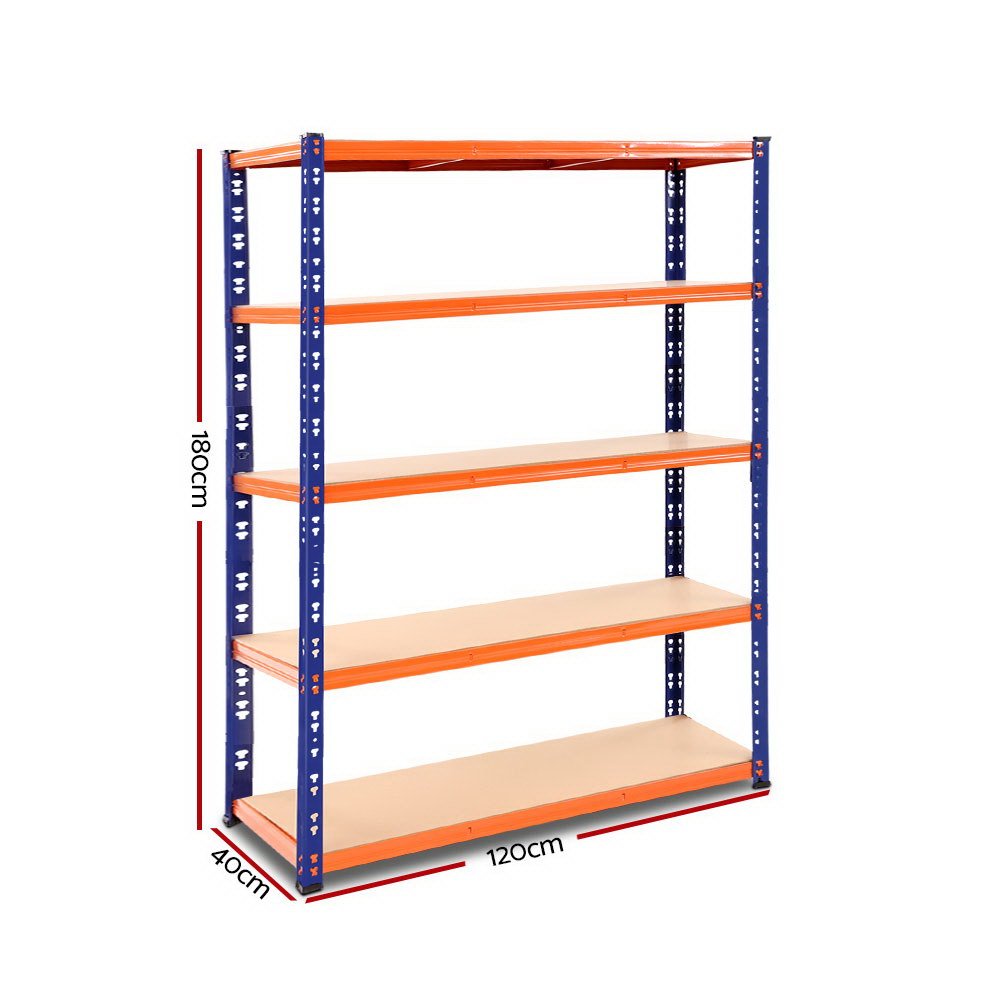 1.8M Warehouse Racking Shelving Storage Shelf Garage Shelves Rack Steel - Home & Garden > Storage - Rivercity House & Home Co. (ABN 18 642 972 209) - Affordable Modern Furniture Australia