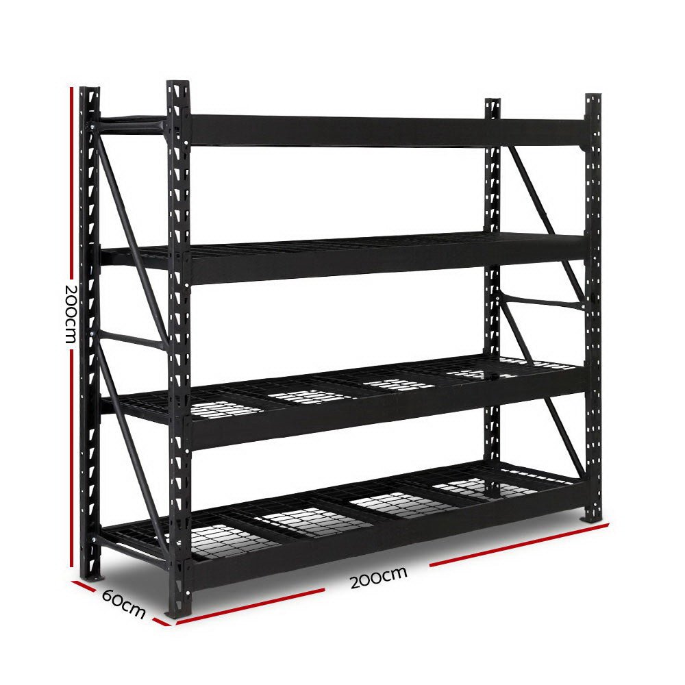 2M Warehouse Racking Shelving Heavy Duty Steel Garage Storage Rack - Home & Garden > Storage - Rivercity House & Home Co. (ABN 18 642 972 209) - Affordable Modern Furniture Australia