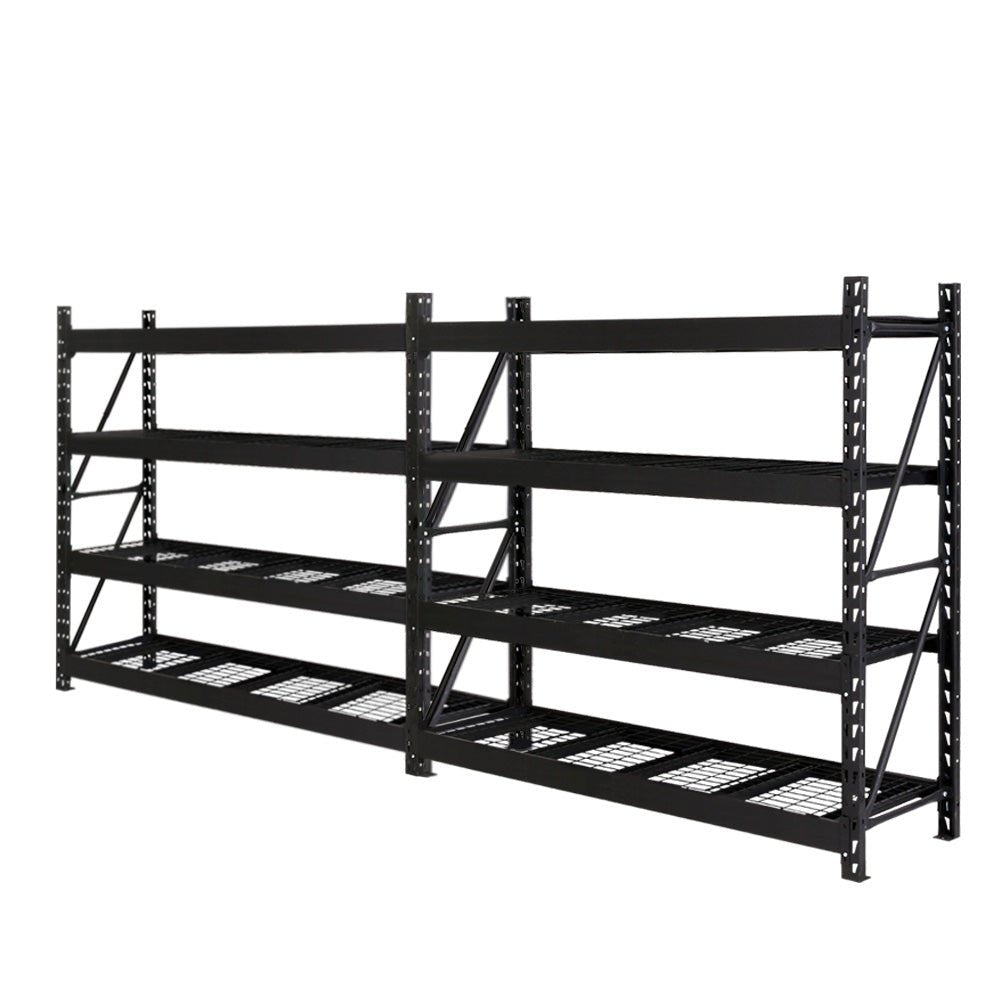 4M x 2M Steel Garage Shelving Warehouse Racks (1600KG Capacity) - Rivercity House & Home Co. (ABN 18 642 972 209) - Affordable Modern Furniture Australia