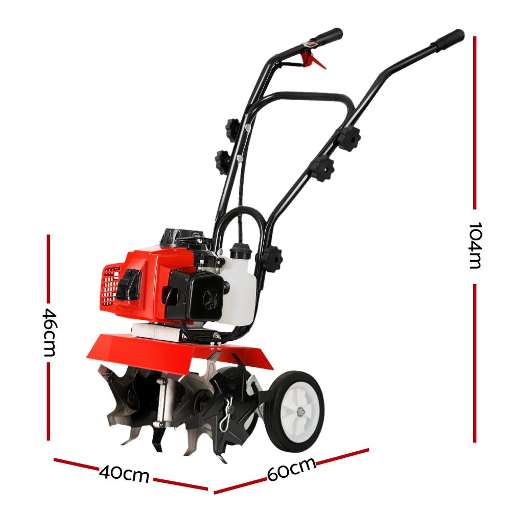 Giantz 88CC Tiller Garden Cultivator Rototiller 6 Blades Soil Plower Rotary Hoe - Home & Garden > Garden Tools - Rivercity House & Home Co. (ABN 18 642 972 209) - Affordable Modern Furniture Australia