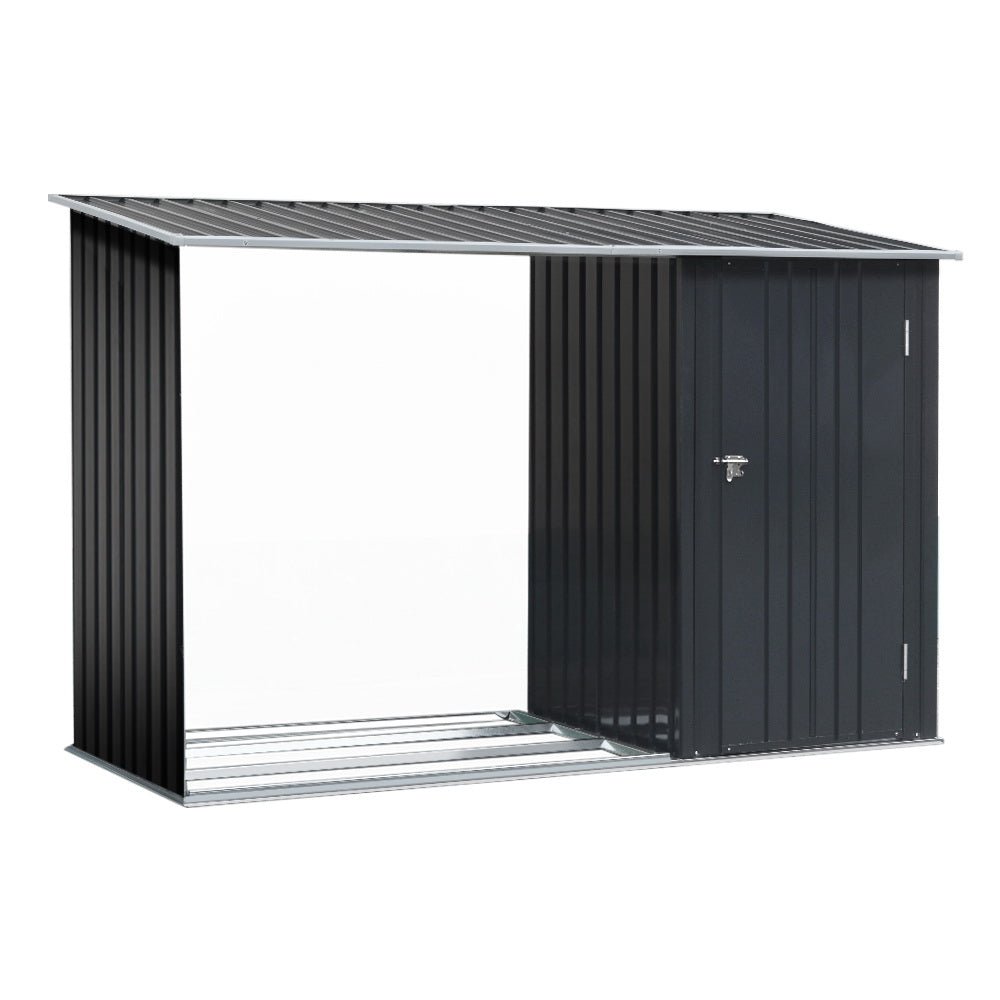 Giantz Garden Shed 2.49x1.04M Sheds Outdoor Tool Storage Workshop House Steel 2 in 1 - Home & Garden > Storage - Rivercity House & Home Co. (ABN 18 642 972 209) - Affordable Modern Furniture Australia
