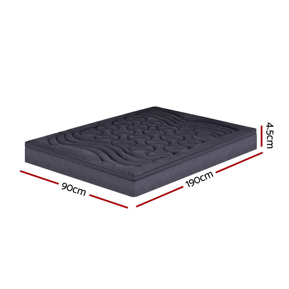 Microfibre 3-Zone Pillowtop Mattress Topper - Single - Home & Garden > Bedding - Rivercity House & Home Co. (ABN 18 642 972 209) - Affordable Modern Furniture Australia