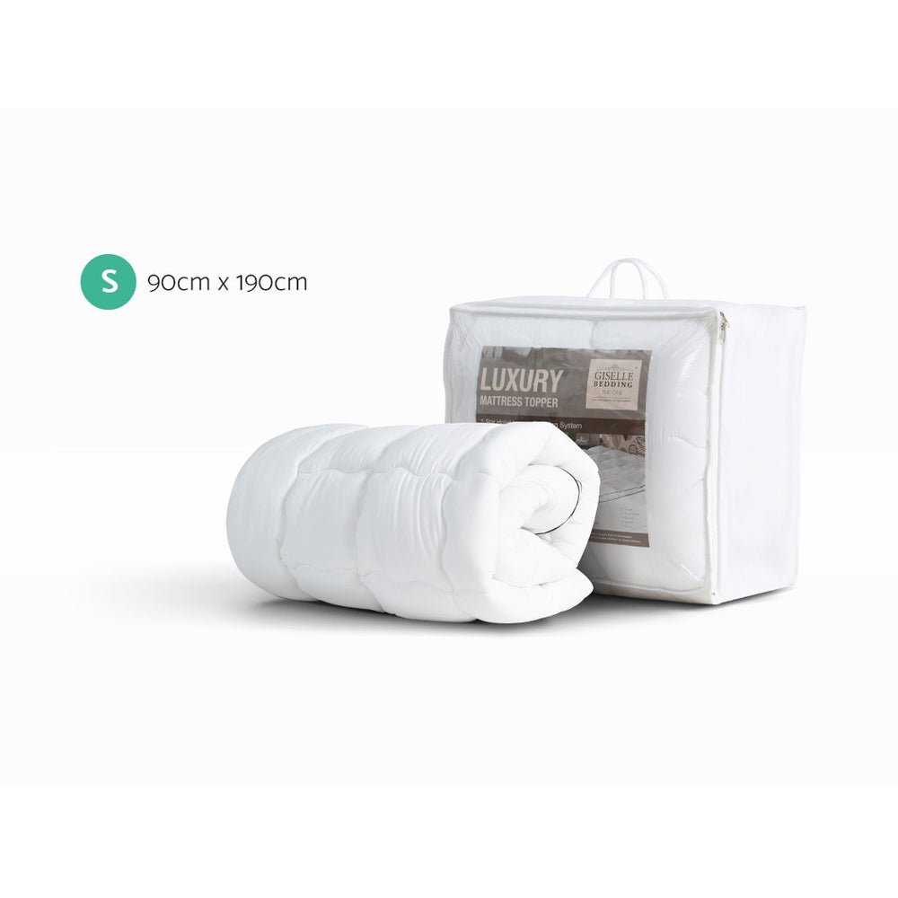 Mattress Topper Pillowtop - Single - Home & Garden > Bedding - Rivercity House & Home Co. (ABN 18 642 972 209) - Affordable Modern Furniture Australia