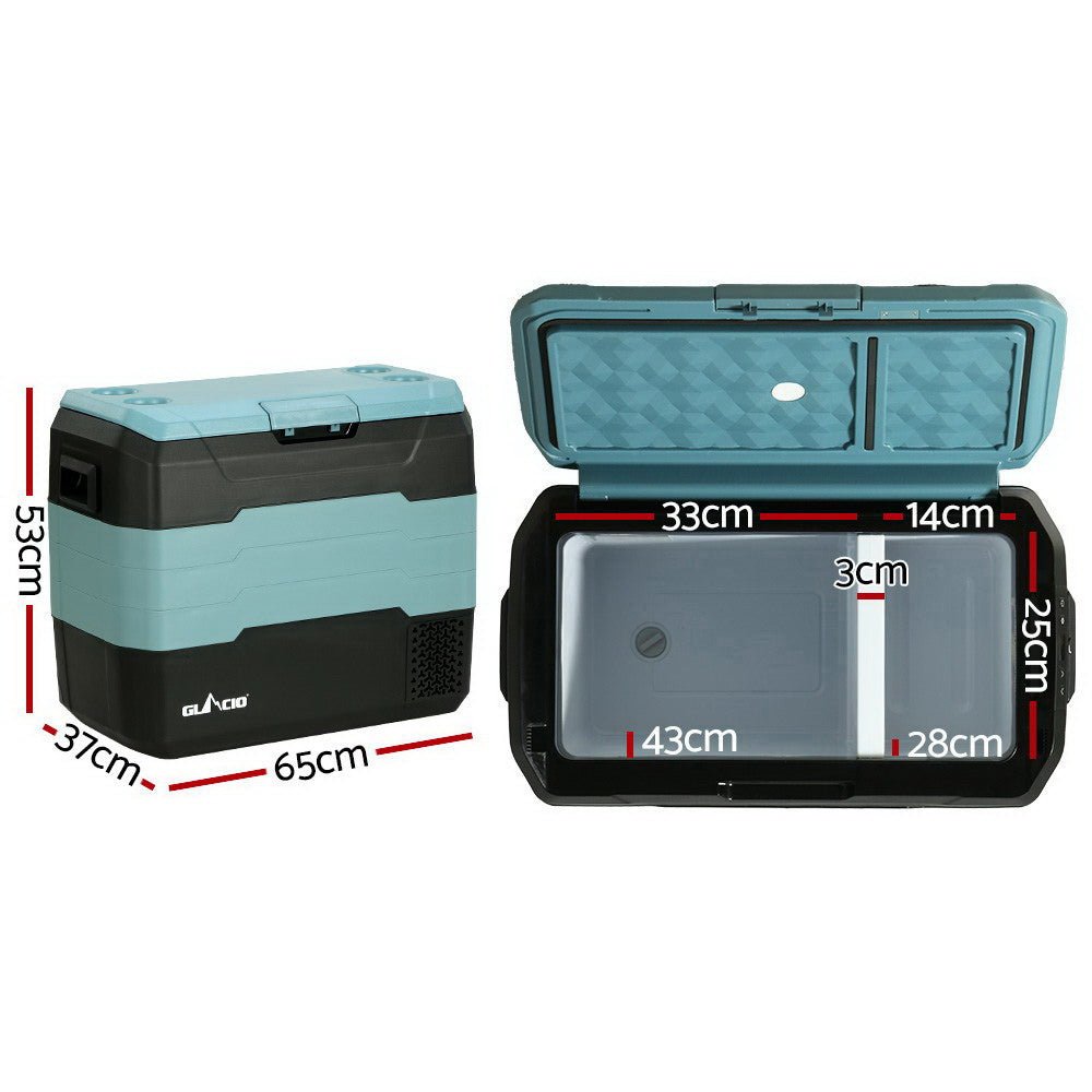 Glacio 50L Portable Fridge Freezer Fridges Cooler Camping 12V/24V/240V Caravan - Appliances > Fridges - Rivercity House & Home Co. (ABN 18 642 972 209) - Affordable Modern Furniture Australia