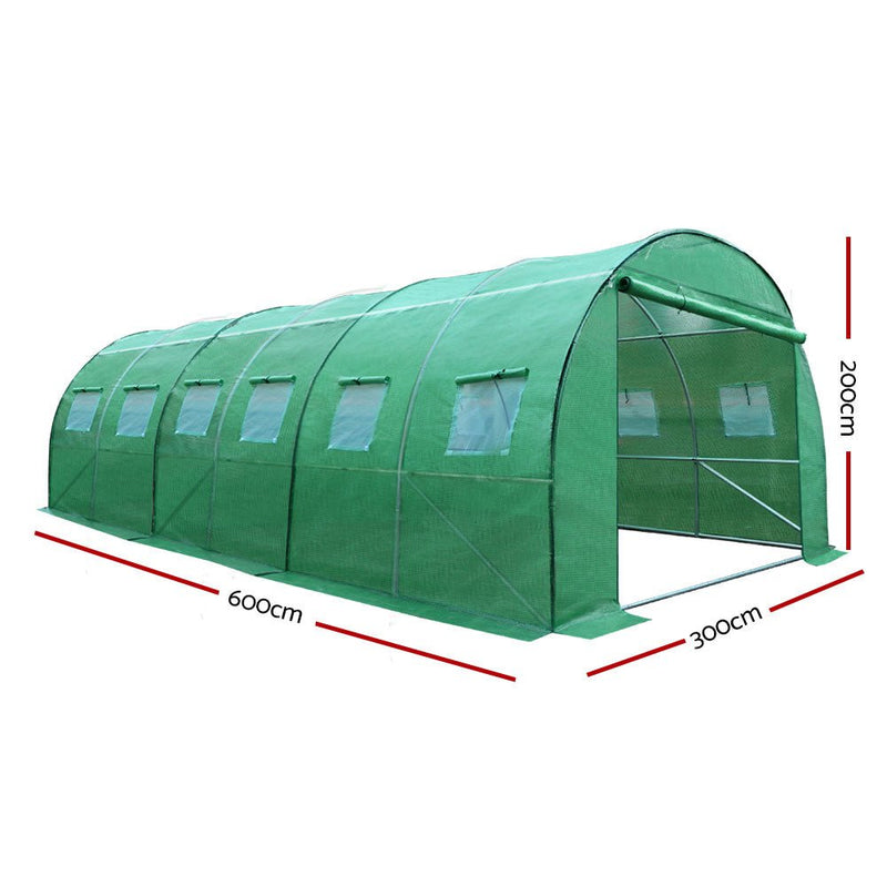 Greenhouse 6MX3M Garden Shed Green House Storage Tunnel Plant Grow - Home & Garden > Green Houses - Rivercity House & Home Co. (ABN 18 642 972 209) - Affordable Modern Furniture Australia