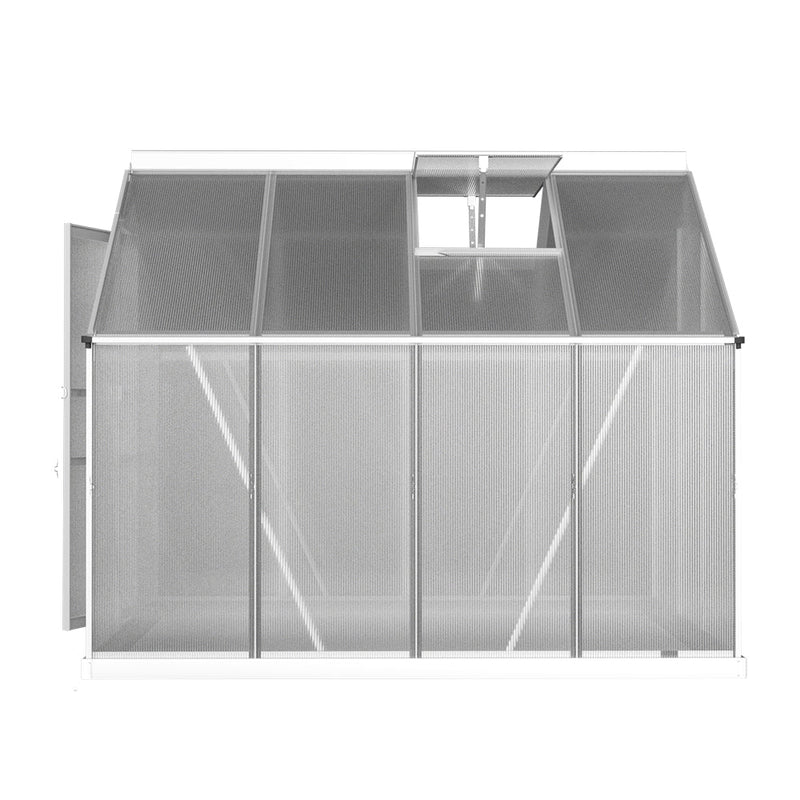 Greenhouse Aluminium Green House Polycarbonate Garden Shed 2.4x1.9M - Home & Garden > Green Houses - Rivercity House & Home Co. (ABN 18 642 972 209) - Affordable Modern Furniture Australia