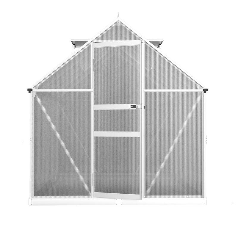 Greenhouse Aluminium Green House Polycarbonate Garden Shed 2.4x1.9M - Home & Garden > Green Houses - Rivercity House & Home Co. (ABN 18 642 972 209) - Affordable Modern Furniture Australia