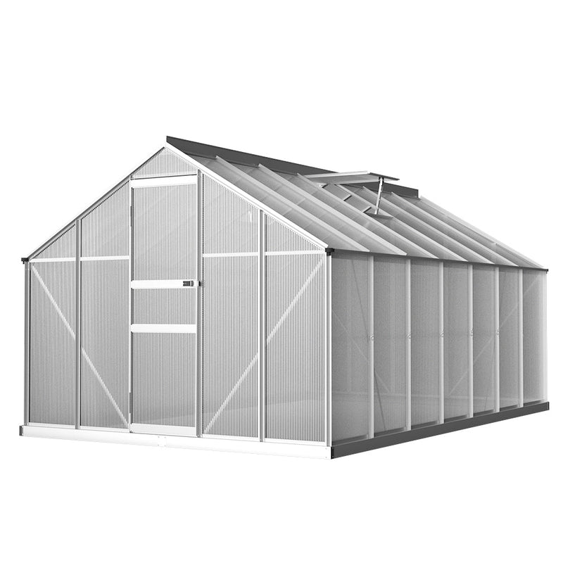 Greenhouse Aluminium Green House Polycarbonate Garden Shed 4.2x2.5M - Home & Garden > Green Houses - Rivercity House & Home Co. (ABN 18 642 972 209) - Affordable Modern Furniture Australia