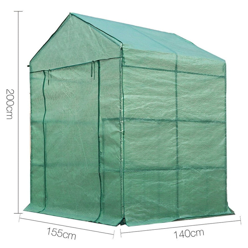 Greenhouse Green House Tunnel 2MX1.55M Garden Shed Storage Plant - Home & Garden > Green Houses - Rivercity House & Home Co. (ABN 18 642 972 209) - Affordable Modern Furniture Australia