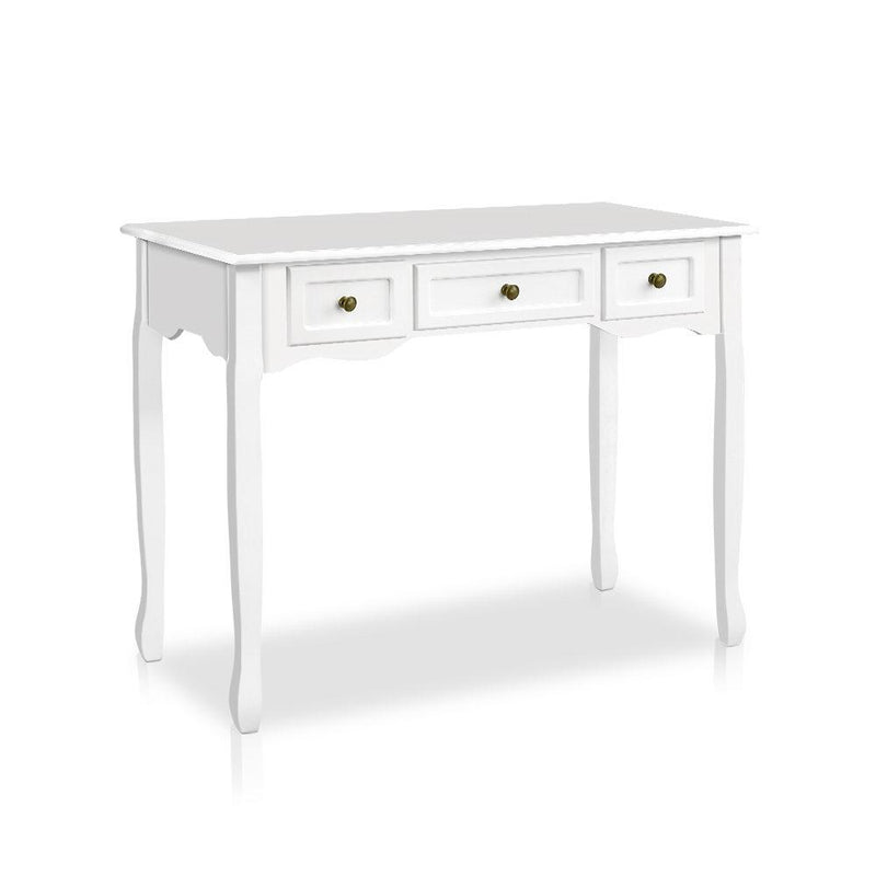 Hall Console Table Hallway Side Dressing Entry Wooden French Drawer White - Rivercity House & Home Co. (ABN 18 642 972 209) - Affordable Modern Furniture Australia