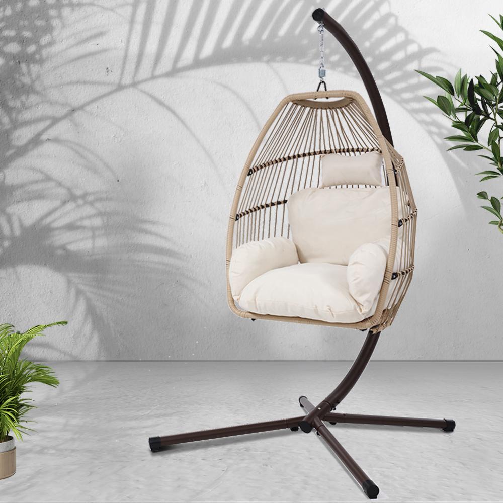 Hanging Egg Chair - Furniture - Rivercity House & Home Co. (ABN 18 642 972 209) - Affordable Modern Furniture Australia
