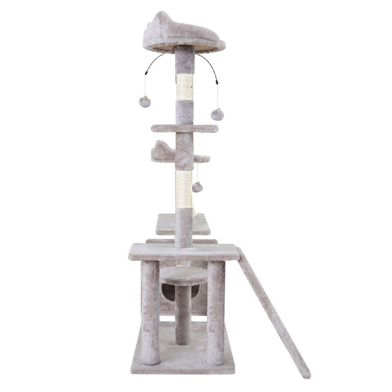 Tree Scratching Post Scratcher Tower Condo House Grey 135cm - Pet Care > Cat Supplies - Rivercity House & Home Co. (ABN 18 642 972 209) - Affordable Modern Furniture Australia