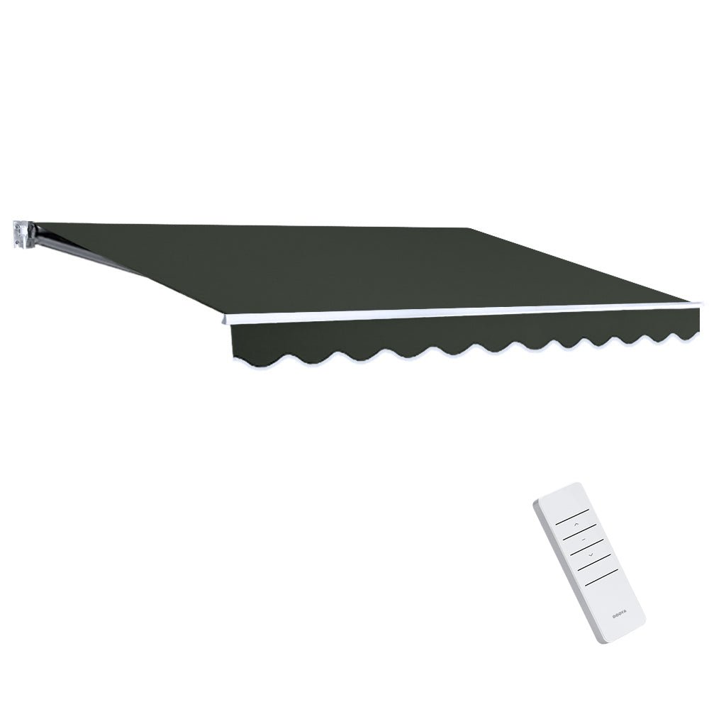 Folding Arm Awning Motorised Retractable Outdoor Sunshade2.5X2M - Home & Garden > Shading - Rivercity House & Home Co. (ABN 18 642 972 209) - Affordable Modern Furniture Australia