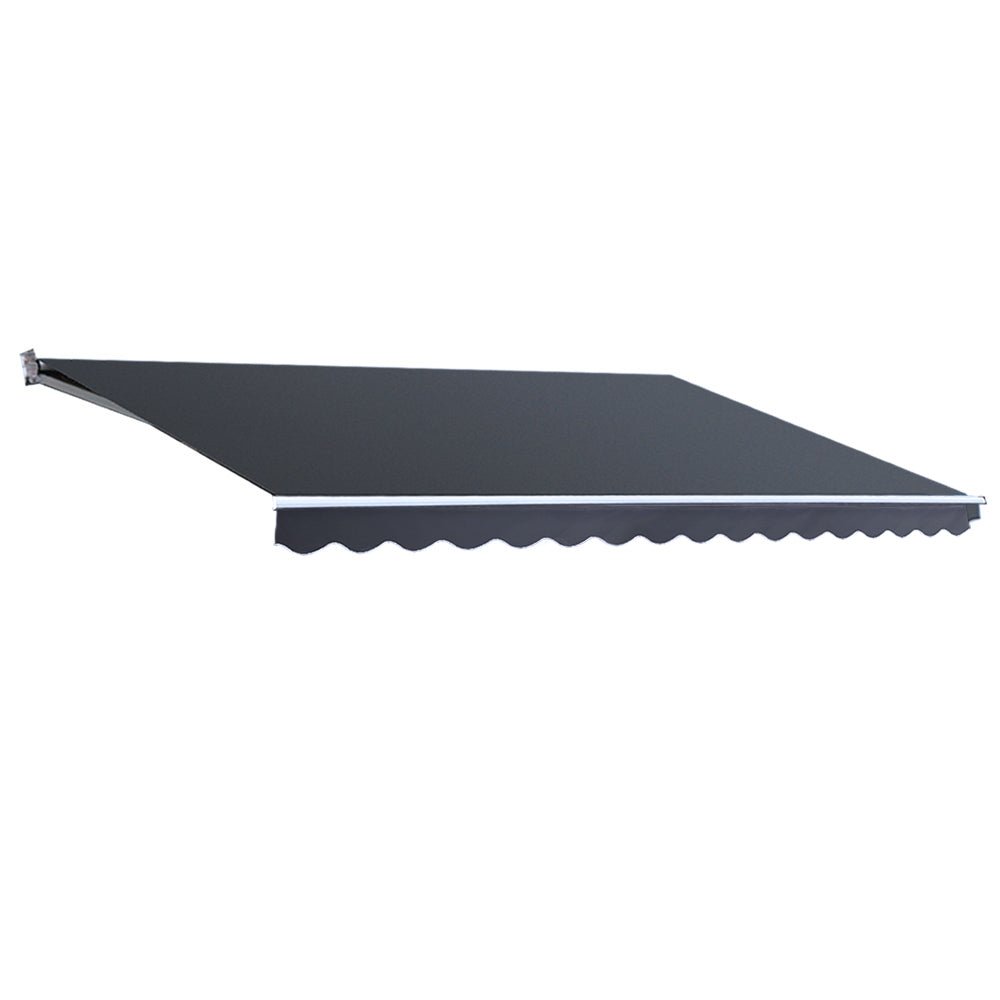 Folding Arm Awning Outdoor Awning Canopy Retractable 5Mx3M Grey - Home & Garden > Shading - Rivercity House & Home Co. (ABN 18 642 972 209) - Affordable Modern Furniture Australia