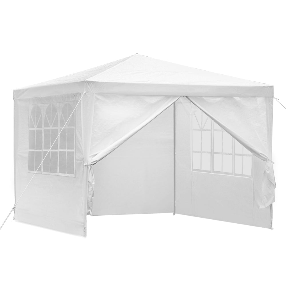 Gazebo 3x3 Outdoor Marquee Gazebos Wedding Party Camping Tent 4 Wall Panels - Home & Garden > Shading - Rivercity House & Home Co. (ABN 18 642 972 209) - Affordable Modern Furniture Australia