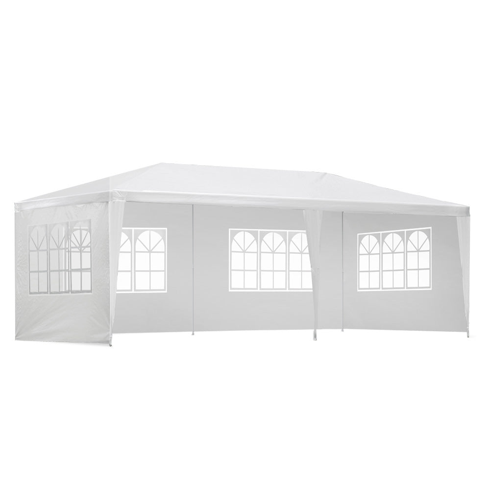 Gazebo 3x6 Outdoor Marquee Side Wall Party Wedding Tent Camping White - Home & Garden > Shading - Rivercity House & Home Co. (ABN 18 642 972 209) - Affordable Modern Furniture Australia