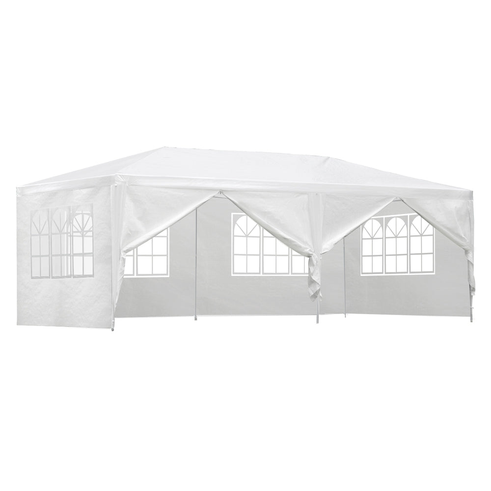Gazebo Outdoor Marquee Wedding Gazebos Party Tent Camping White 3x6m - Home & Garden > Shading - Rivercity House & Home Co. (ABN 18 642 972 209) - Affordable Modern Furniture Australia