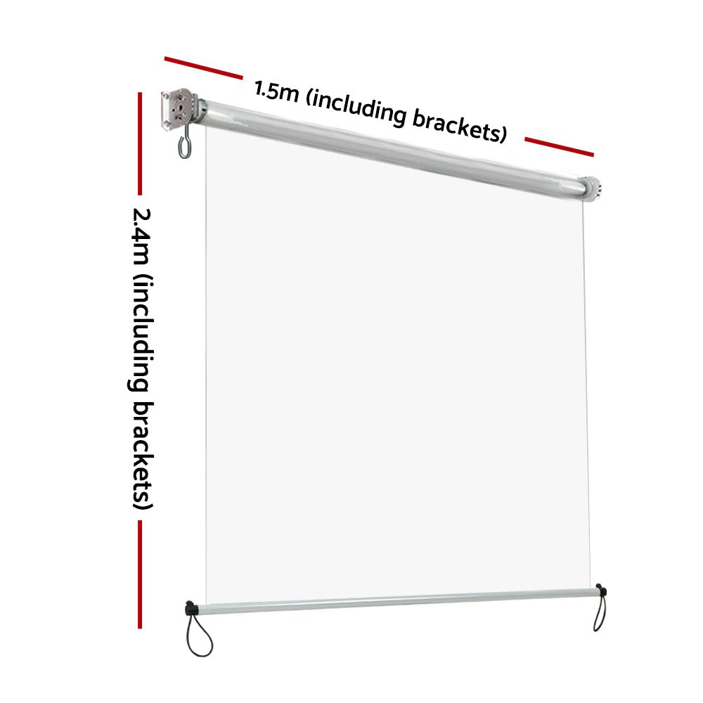 Outdoor Blind Roll Down Awning Canopy Shade Retractable Window 1.5X2.4M - Home & Garden > Shading - Rivercity House & Home Co. (ABN 18 642 972 209) - Affordable Modern Furniture Australia