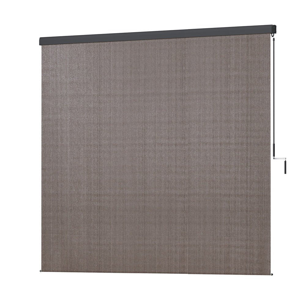 Outdoor Blinds Light Filtering Roll Down Awning Shade 3X2.5M Brown - Home & Garden > Shading - Rivercity House & Home Co. (ABN 18 642 972 209) - Affordable Modern Furniture Australia