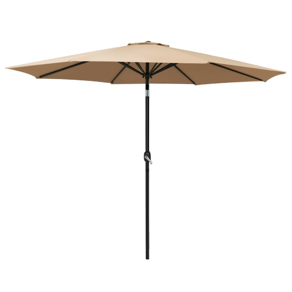 Outdoor Umbrella 3m Umbrellas Beach Garden Tilt Sun Patio Deck Pole UV - Home & Garden > Shading - Rivercity House & Home Co. (ABN 18 642 972 209) - Affordable Modern Furniture Australia