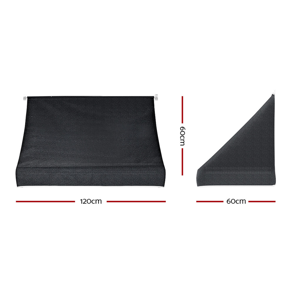 Side Awning Sun Shade Outdoor Blinds Balcony Screen 1.2X0.6X0.6M - Home & Garden > Shading - Rivercity House & Home Co. (ABN 18 642 972 209) - Affordable Modern Furniture Australia