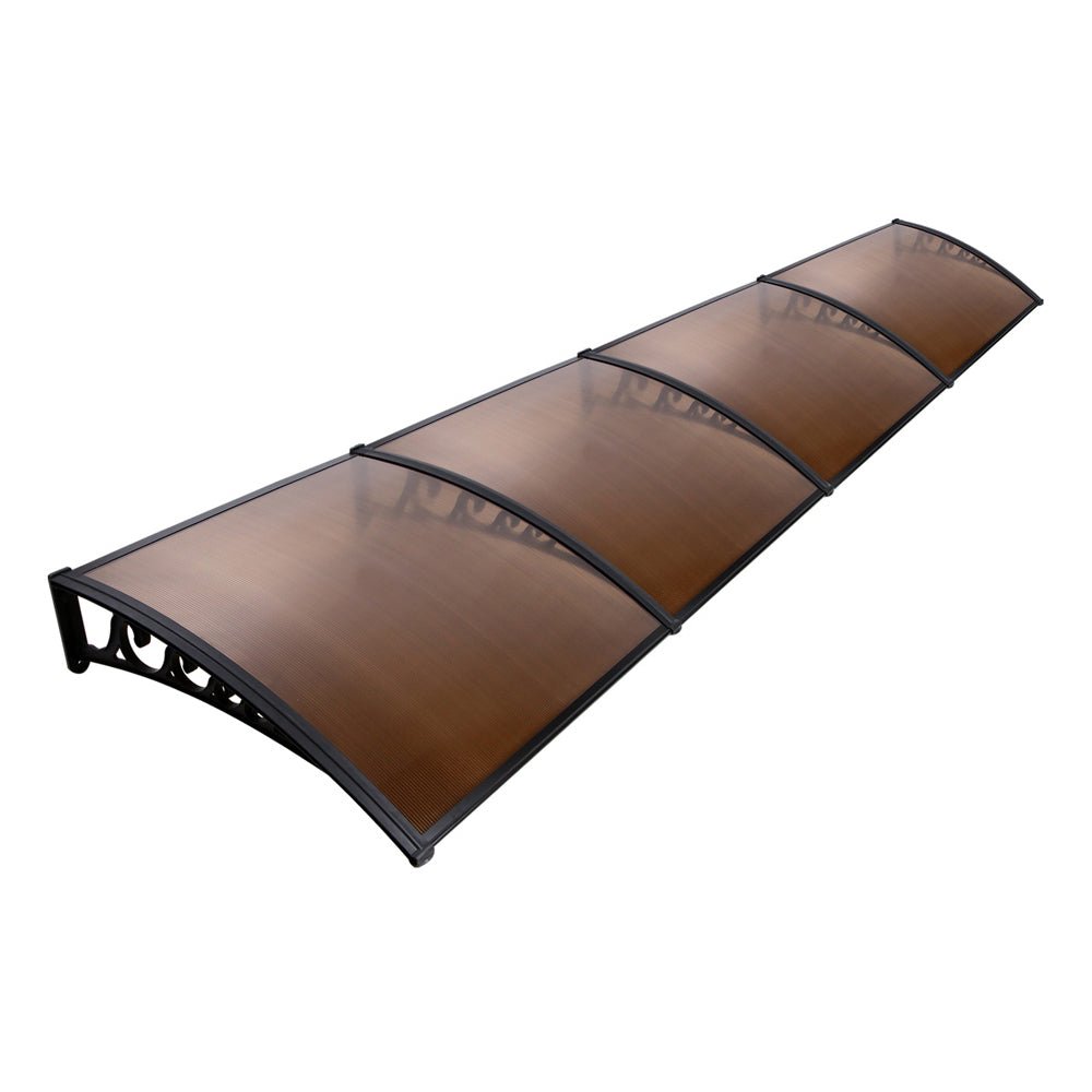 Window Door Awning Door Canopy Patio UV Sun Shield BROWN 1mx4m DIY - Home & Garden > Shading - Rivercity House & Home Co. (ABN 18 642 972 209) - Affordable Modern Furniture Australia