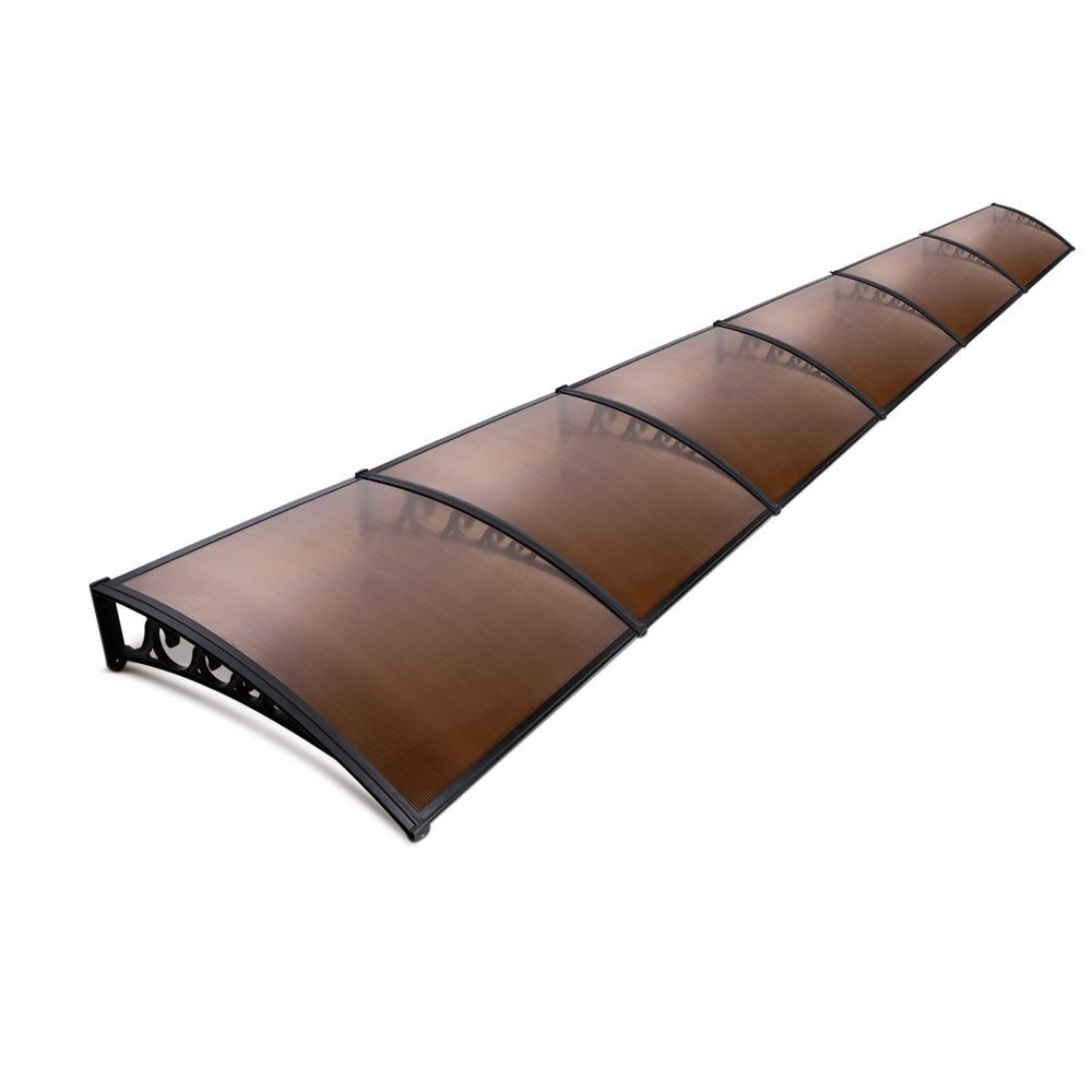 Window Door Awning Door Canopy Patio UV Sun Shield BROWN 1mx6m DIY - Home & Garden > Shading - Rivercity House & Home Co. (ABN 18 642 972 209) - Affordable Modern Furniture Australia