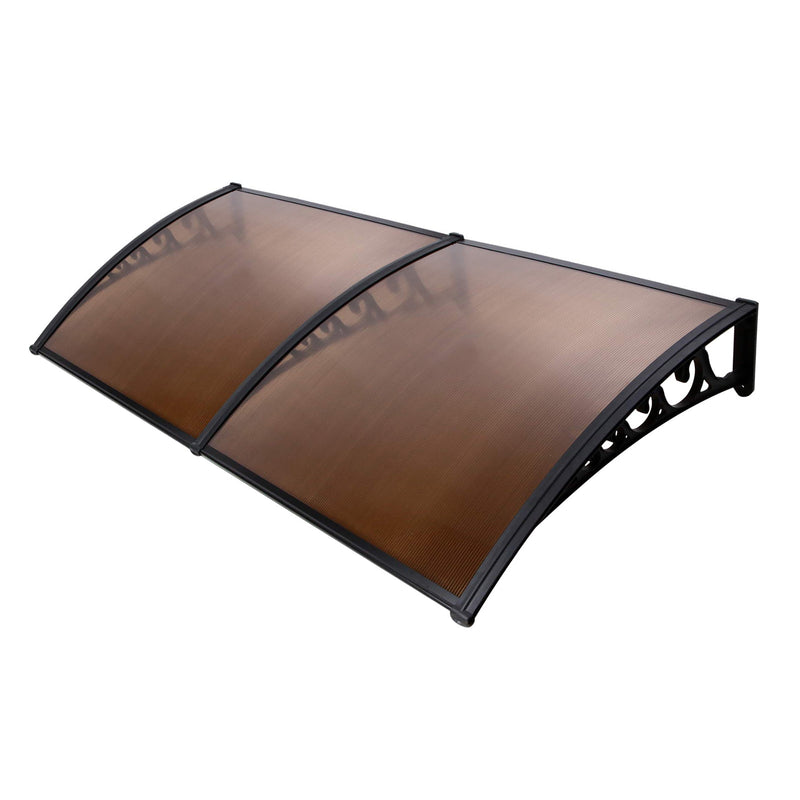 Window Door Awning Outdoor Canopy SunShield Patio 1mx2.4m DIY Brown - Home & Garden > Shading - Rivercity House & Home Co. (ABN 18 642 972 209) - Affordable Modern Furniture Australia