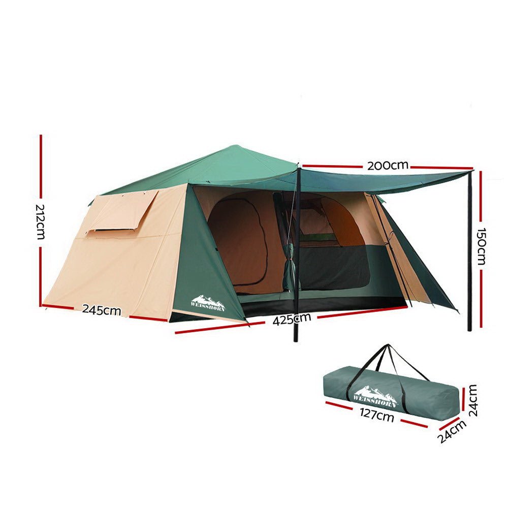 Instant Up Camping Tent 8 Person Pop up Tents Family Hiking Dome Camp - Outdoor > Camping - Rivercity House & Home Co. (ABN 18 642 972 209) - Affordable Modern Furniture Australia
