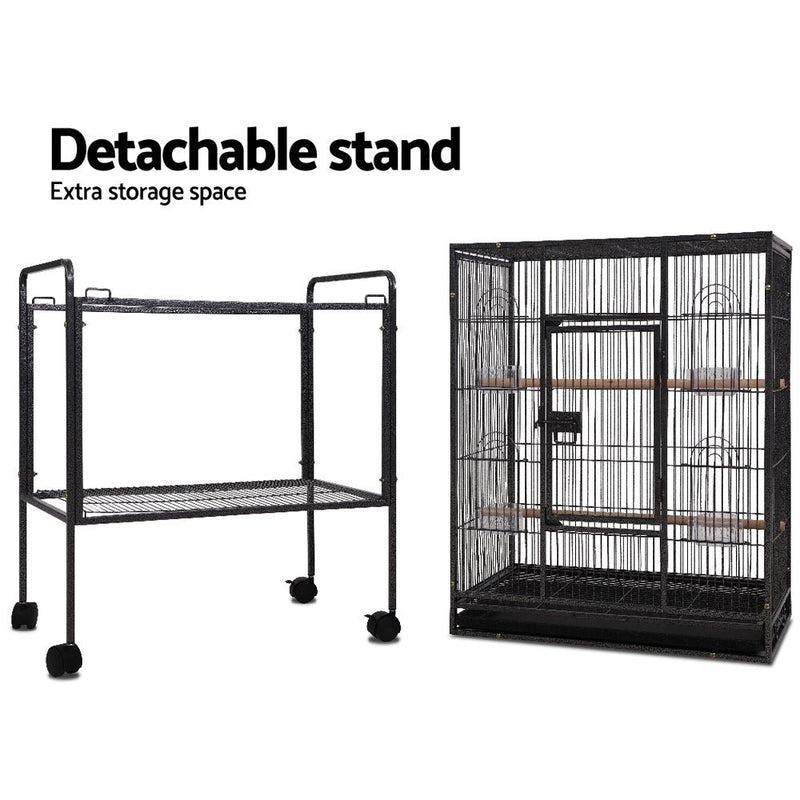 Bird Cage Pet Cages Aviary 144CM Large Travel Stand Budgie Parrot Toys - Pet Care > Bird - Rivercity House & Home Co. (ABN 18 642 972 209) - Affordable Modern Furniture Australia