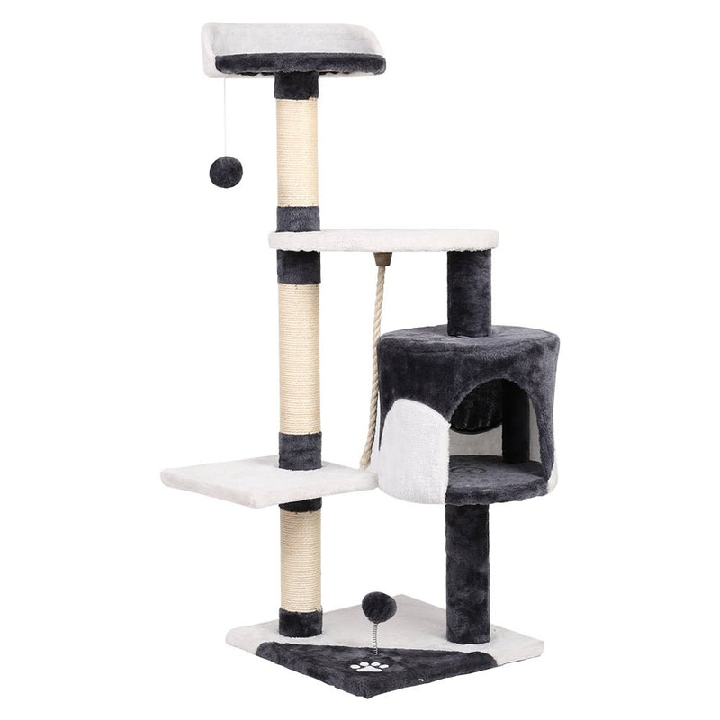 Cat Tree 112cm Trees Scratching Post Scratcher Tower Condo House Furniture Wood - Pet Care > Cat Supplies - Rivercity House & Home Co. (ABN 18 642 972 209) - Affordable Modern Furniture Australia