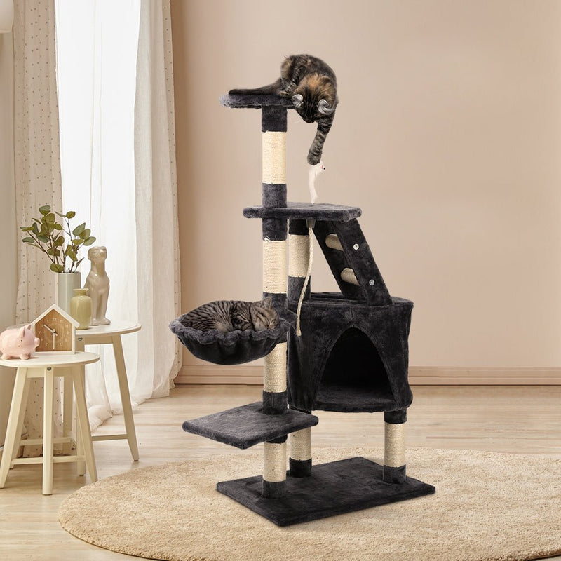 Cat Tree 120cm Trees Scratching Post Scratcher Tower Condo House Furniture Wood Multi Level - Pet Care > Cat Supplies - Rivercity House & Home Co. (ABN 18 642 972 209) - Affordable Modern Furniture Australia
