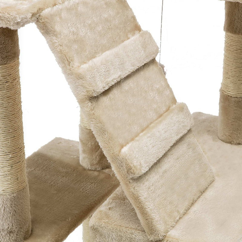 Cat Tree 180cm Trees Scratching Post Scratcher Tower Condo House Furniture Wood Beige - Pet Care > Cat Supplies - Rivercity House & Home Co. (ABN 18 642 972 209) - Affordable Modern Furniture Australia
