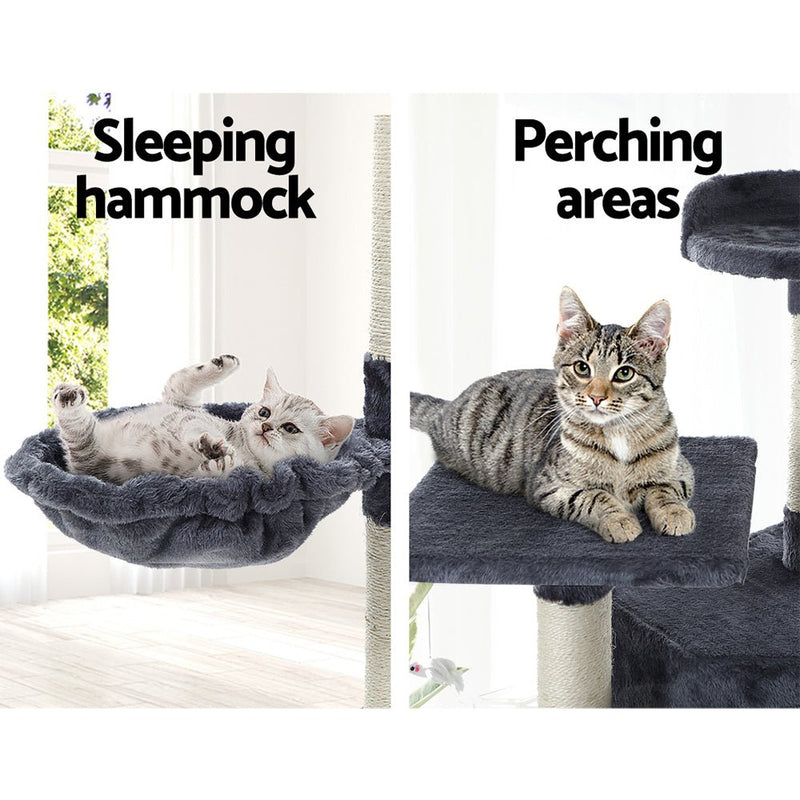 Cat Tree 203cm Trees Scratching Post Scratcher Tower Condo House Furniture Wood - Pet Care > Cat Supplies - Rivercity House & Home Co. (ABN 18 642 972 209) - Affordable Modern Furniture Australia
