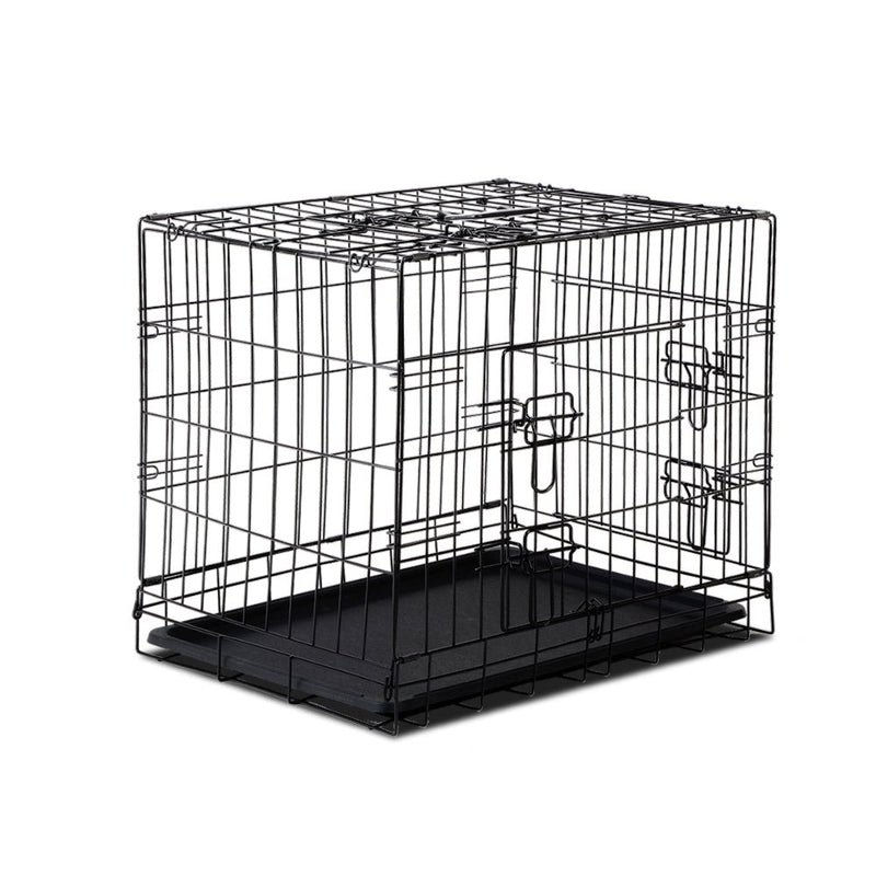 Dog Cage 24inch Pet Cage - Black - Pet Care > Dog Supplies - Rivercity House & Home Co. (ABN 18 642 972 209) - Affordable Modern Furniture Australia