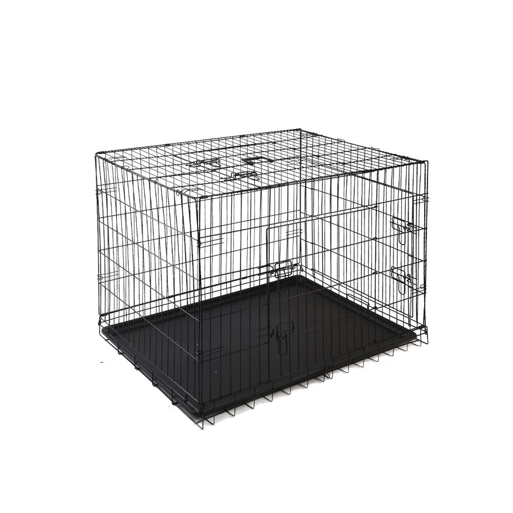 Dog Cage 42inch Pet Cage - Black - Pet Care > Dog Supplies - Rivercity House & Home Co. (ABN 18 642 972 209) - Affordable Modern Furniture Australia