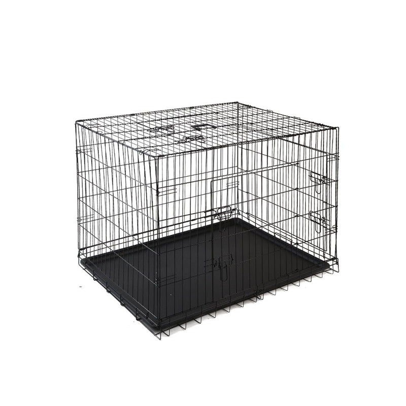 Dog Cage 48inch Pet Cage - Black - Pet Care > Dog Supplies - Rivercity House & Home Co. (ABN 18 642 972 209) - Affordable Modern Furniture Australia