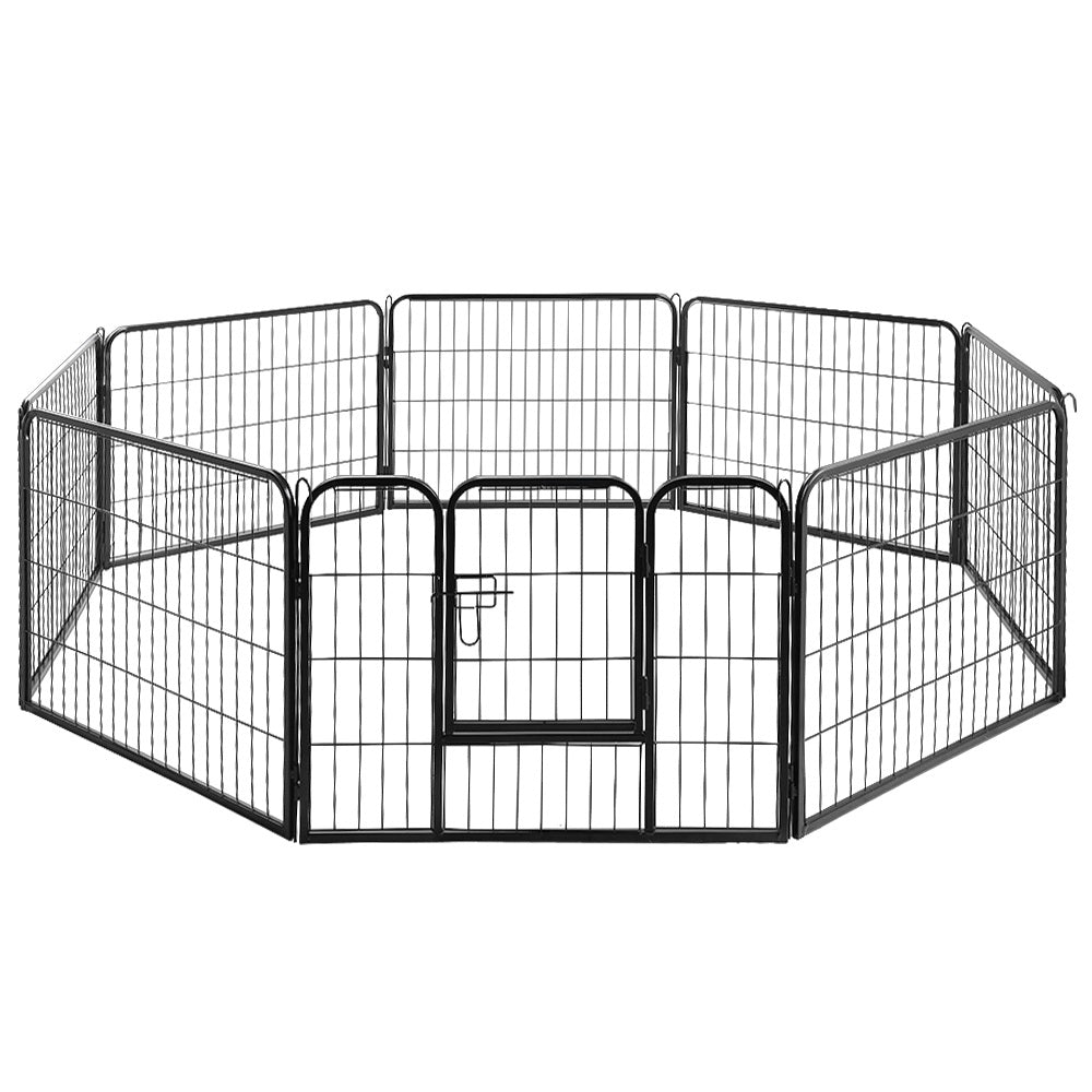 Pet Dog Playpen 8 Panel Puppy Exercise Cage Enclosure Fence 80x60cm - Pet Care > Dog Supplies - Rivercity House & Home Co. (ABN 18 642 972 209) - Affordable Modern Furniture Australia