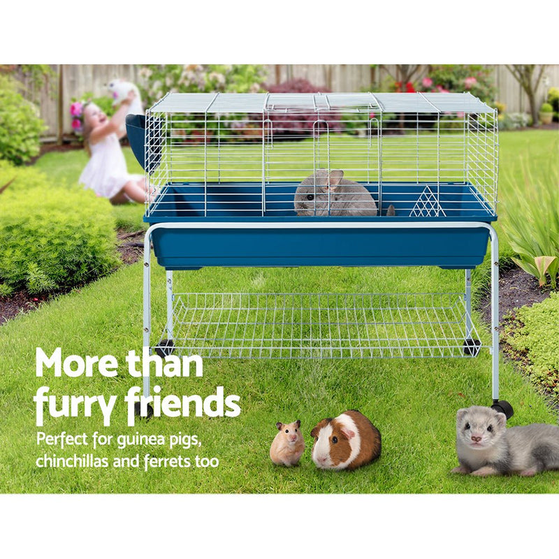 Rabbit Cage 100cm Hamster Bunny Guinea Pig - Pet Care > Coops & Hutches - Rivercity House & Home Co. (ABN 18 642 972 209) - Affordable Modern Furniture Australia