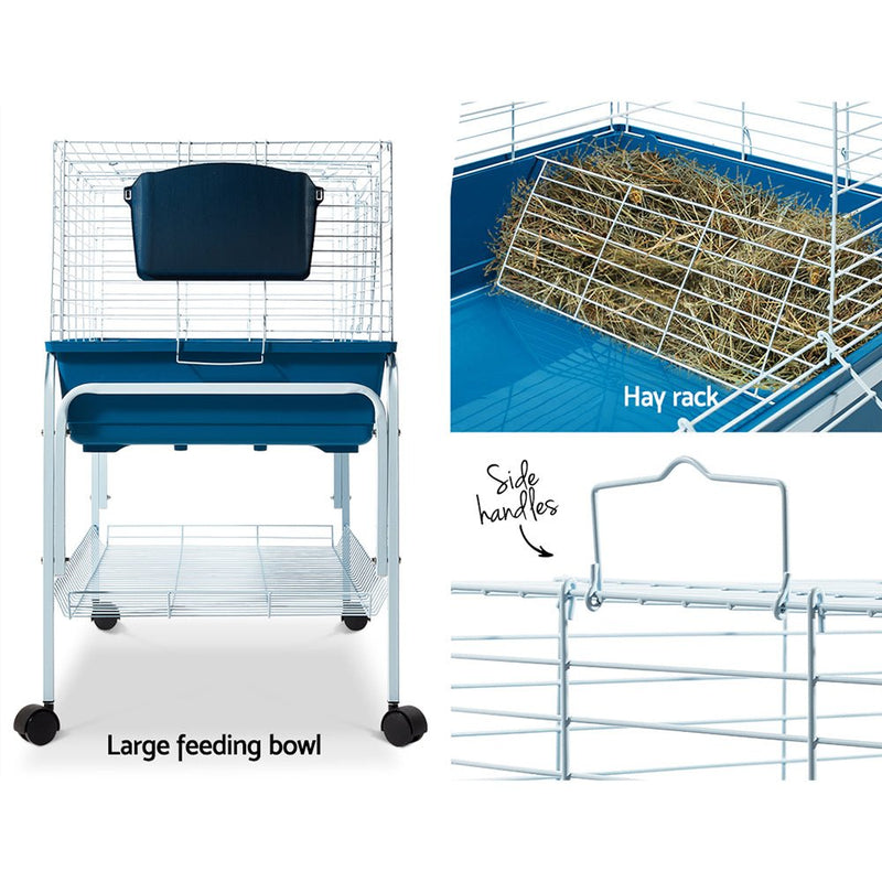 Rabbit Cage 100cm Hamster Bunny Guinea Pig - Pet Care > Coops & Hutches - Rivercity House & Home Co. (ABN 18 642 972 209) - Affordable Modern Furniture Australia